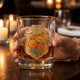 Personalized Birth Flower Whiskey Glass