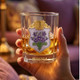 Personalized Birth Flower Whiskey Glass
