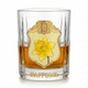 Personalized Birth Flower Whiskey Glass