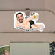 Personalized Photo  Car Visor Clip  Photo KeyChain
