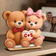 Loving Bear Couple - Personalized Wooden Plaque