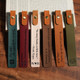 Personalized Leather Bookmark: Custom Engraved Full-Grain Italian Leather