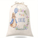 Easter Party Gift Bags, Personalized Bunny Gift Sack