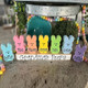Personalized Easter Bunny Block - Chunky Easter Bunny