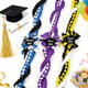Personalized 3-Color Graduation Lei, Custom 3 Ribbon Colors, Class of 2026 Senior Gift