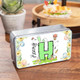 Personalized Floral Bunny Initial Easter Egg Biscuit Tin Box