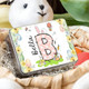 Personalized Floral Bunny Initial Easter Egg Biscuit Tin Box
