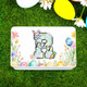 Personalized Cute Easter Bunny Carrot Initial Food-grade Biscuit Tin Storage Box