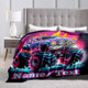 Personalized Monster Truck Sofa Blanket with Custom Name