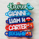 Personalized Acrylic Name Tag: Backpack Keychain