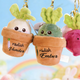 Personalized Easter radish .Pluckable radish plush toy keychain