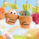 Personalized Easter radish .Pluckable radish plush toy keychain