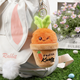 Personalized Easter radish .Pluckable radish plush toy keychain