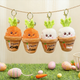 Personalized Easter radish .Pluckable radish plush toy keychain