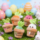 Personalized Easter radish .Pluckable radish plush toy keychain