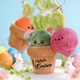Personalized Easter radish .Pluckable radish plush toy keychain