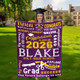 Personalized Graduation Inspiration Multicolor Soft Fleece Name Blanket