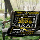 Personalized Graduation Inspiration Multicolor Soft Fleece Name Blanket