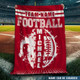 Custom Football Blanket with Name and Number