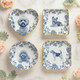Custom Pet Portrait Jewelry Dish: Toile De Jouy Ceramic Trinket Dish
