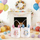 Personalized Easter Bunny Gift Bag with Custom Name Initials