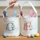 Personalized Easter Bunny Gift Bag with Custom Name Initials