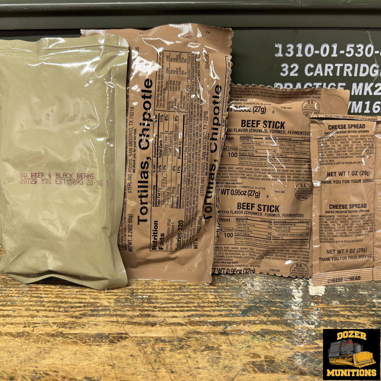 その他 US.MRE In Stock: MRE #24 - Southwest Beef and Beans – Epidemic Proof