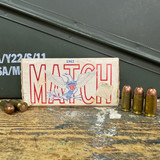 USGI Match 1962 .45 ACP, 230 Gr. FMJ, 50 Rd. Box. FREE SHIPPING ON ORDERS OVER $299, NO TAX OUTSIDE WI