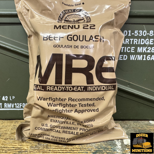 MRE Single, Menu 24: Southwest Style Beef and Black Beans FREE