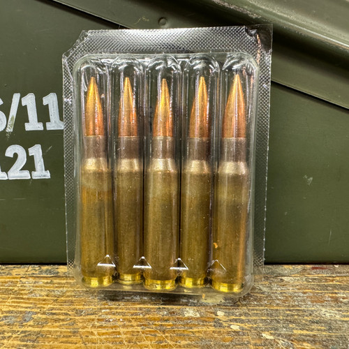 Australian ADI 7.62x51 F4 Ball, 150 Gr FMJ, 5 Rd. Blister Pack. FREE SHIPPING ON ORDERS OVER $299, NO TAX OUTSIDE WI