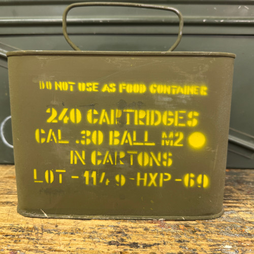 Greek HXP 30-06 M2 Ball for Garand, Sealed 240 Rd. Spam Can. FREE SHIPPING, NO TAX OUTSIDE WI