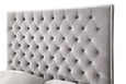 Destiny Gray Upholstered Bed - Headboard Detail