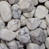 Howlite White Tumbled Stone .75"-1"