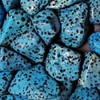 Jasper Dalmatian Dyed Blue Tumbled Stone 1"-2"