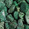 Jasper Dalmatian Dyed Green Tumbled Stone 1"-2"