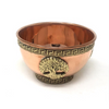 Bowl Copper with Brass Trim for Offerings Tree of Life 3"