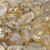 Quartz Aura Orange Gold Tumbled Stone 1"