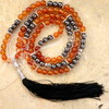 Jap Mala Carnelian & Hematite w/ Buddha Charm