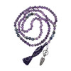 Jap Mala Lapis & Amethyst 8 mm with Goddess Charm