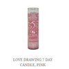 7 Day Candle Love Drawing Pink