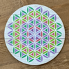 Crystal Grid - Flower of Life Multi-Colored 4"