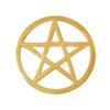Pentacle Brass Plated 5.75"