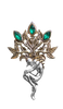Briar Bestiary Mandrake Brooch