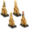 Seated Egyptian Gods Gold w/ Black Trim Assorted