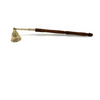 Candle Snuffer Brass 12" Wooden Handle