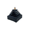 Backflow Burner Resin Pyramid Black 5"