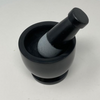 Mortar & Pestle Soapstone Black with Grey 3"