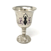 Chalice Brass with Silver Finish Spiral Goddess 5"