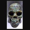 Gemstone Skull Turquoise African 5" W x 4" H - 1386 g