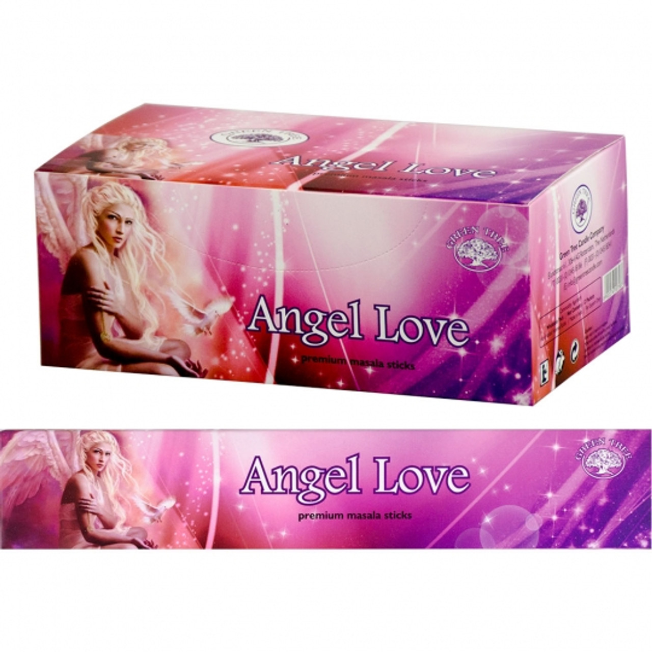 Angel Love  Green Tree Incense Sticks 15 gm Box
